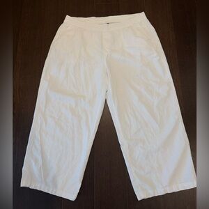 Old Navy High-Waisted Linen-Blend Wide-Leg Pants, White, XL